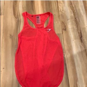 Gymshark coral tank top